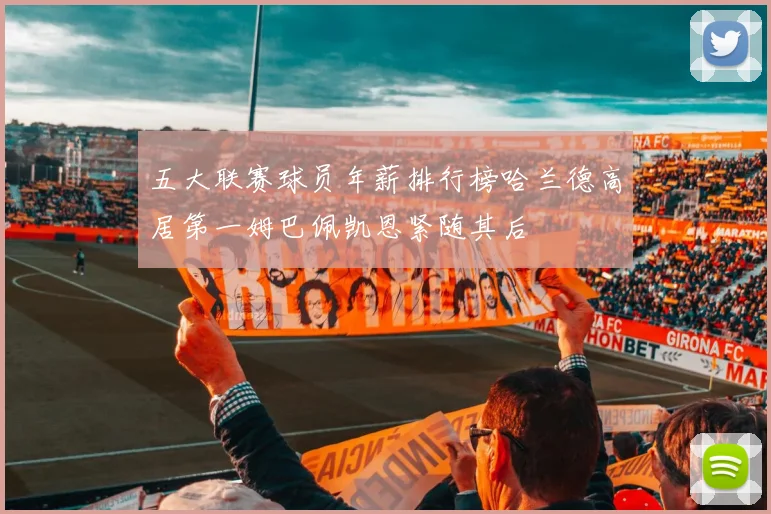 五大联赛球员年薪排行榜哈兰德高居第一姆巴佩凯恩紧随其后